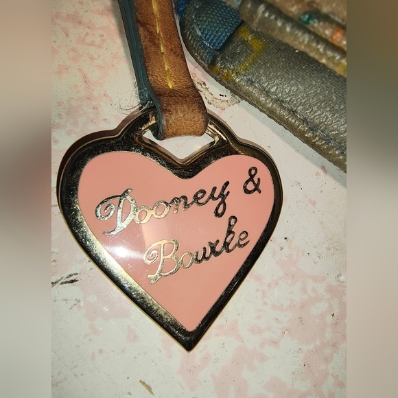 Dooney & Bourke Vintage Rainbow Canvas Wallet - Picture 3 of 8